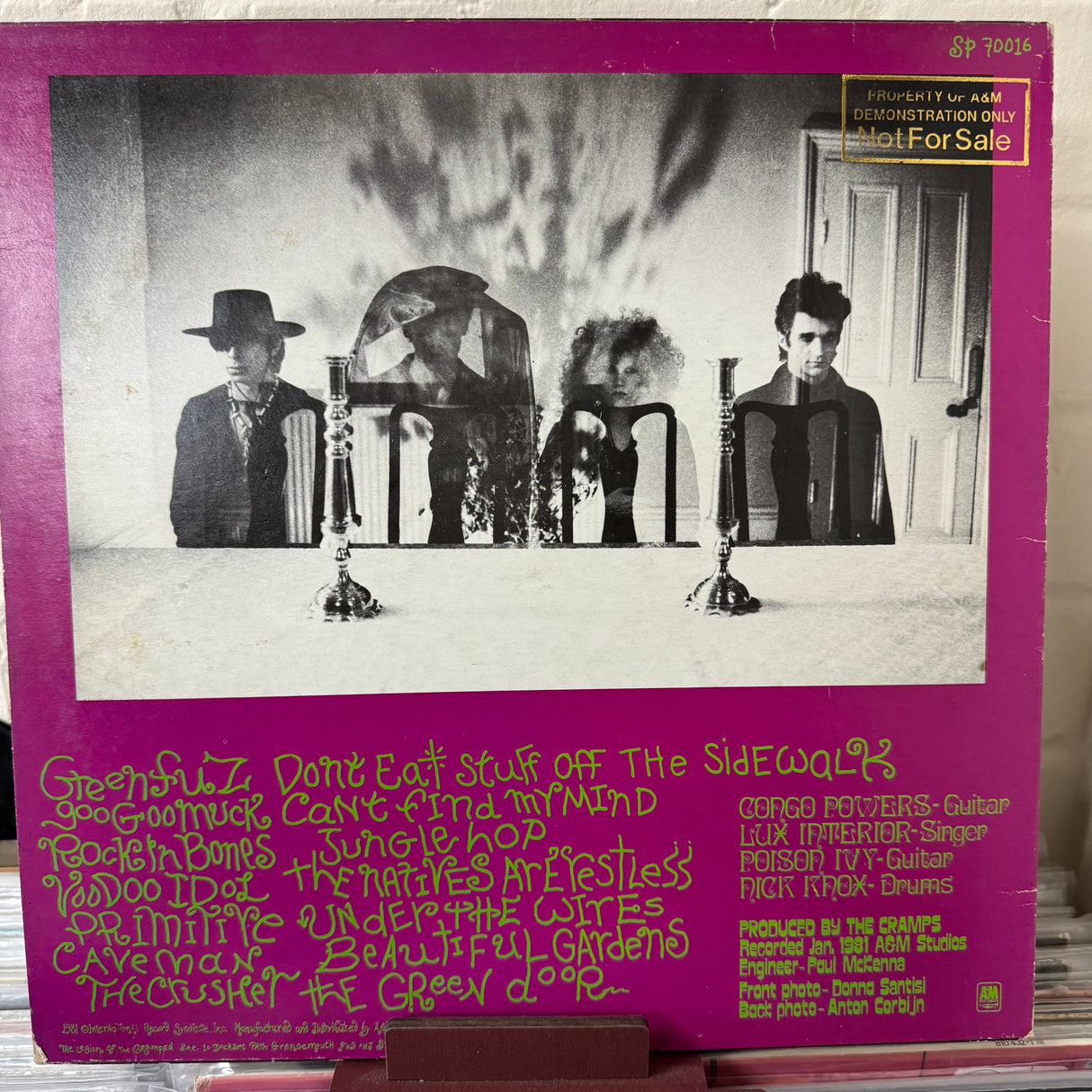 The Cramps - Psychedelic Jungle (Promo Sleeve) - VINYL