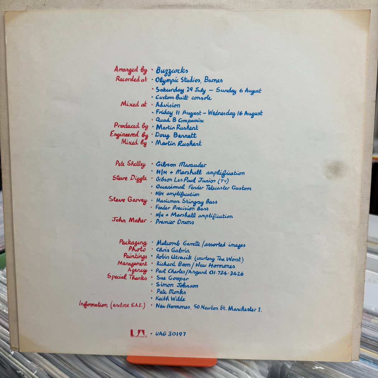 Buzzcocks - Love Bites - Original UAR  - VINYL