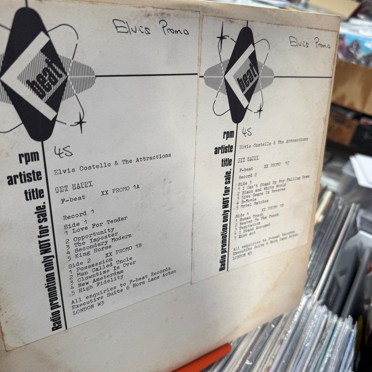 Elvis Costello - Get Happy! - Promo Album - Vinyl