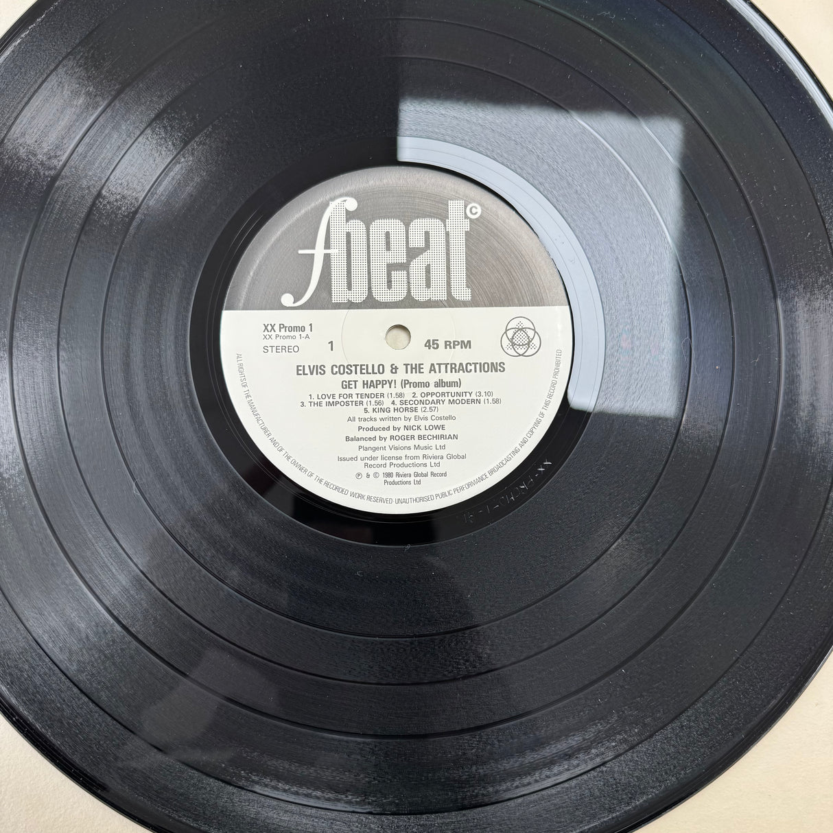 Elvis Costello - Get Happy! - Promo Album - Vinyl