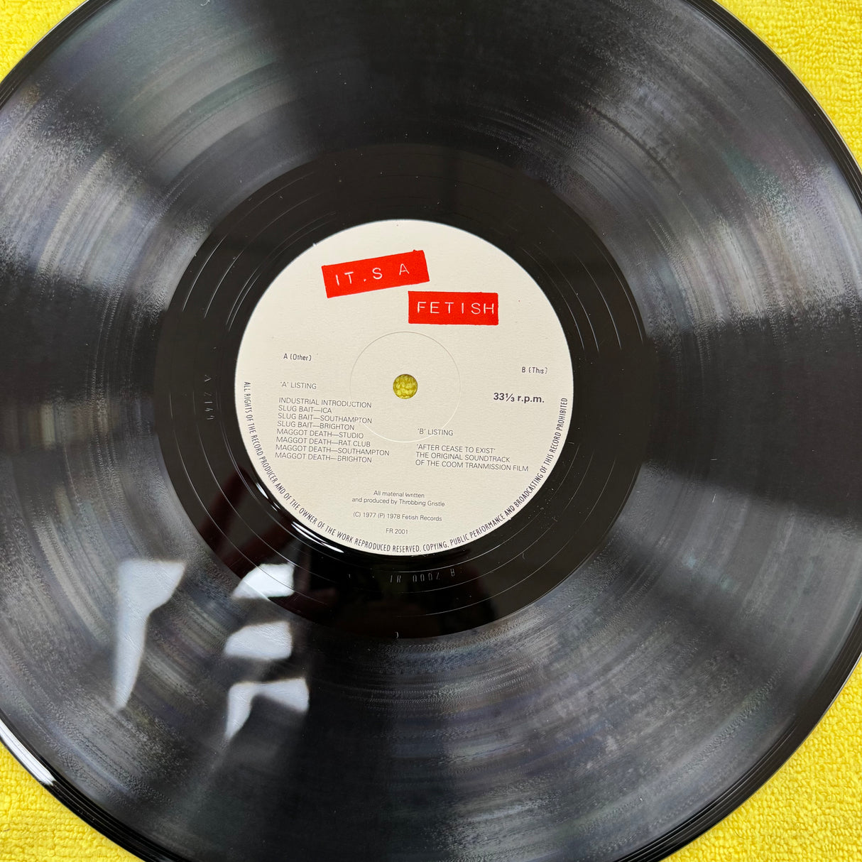 Throbbing Gristle - Its a Fetish - COMPLETE - VINYL