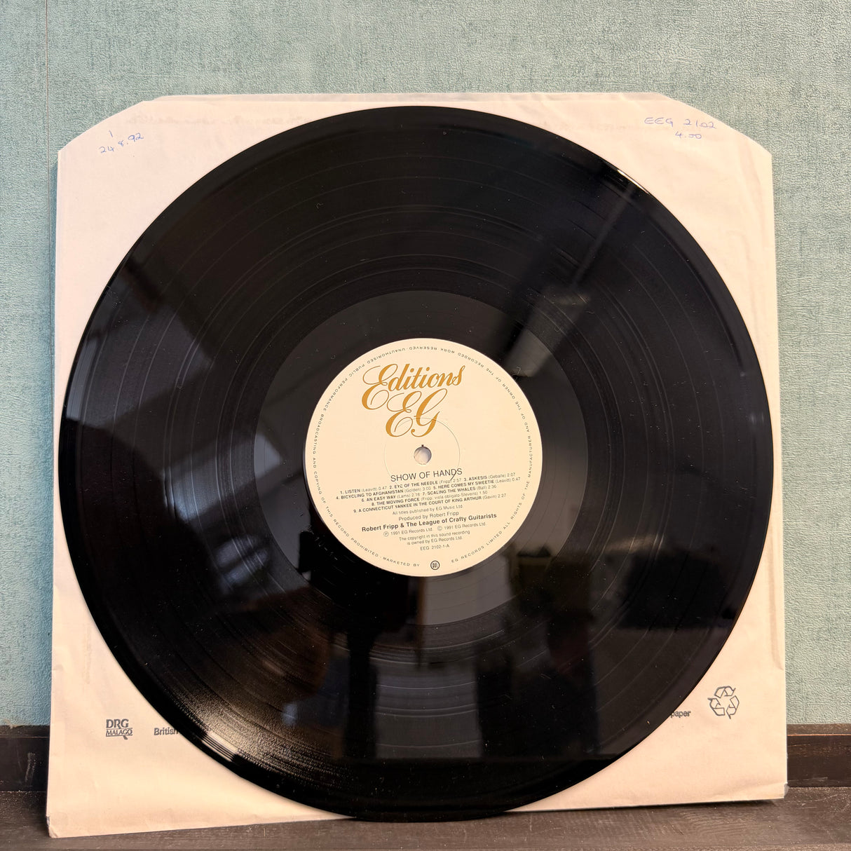 Robert Fripp And The League Of Crafty Guitartist - Show Of Hands Vinyl
