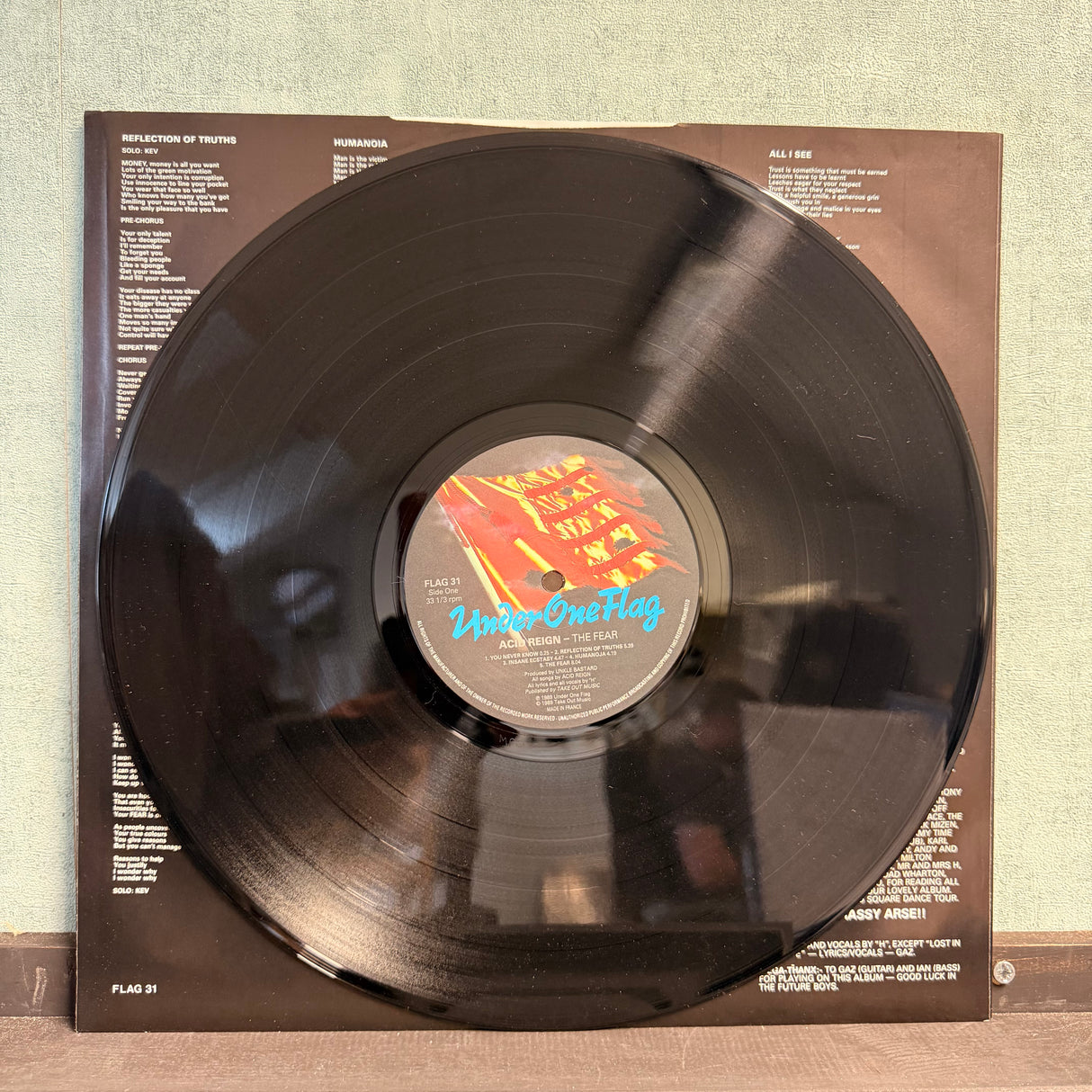 Acid Reign - The Fear Vinyl