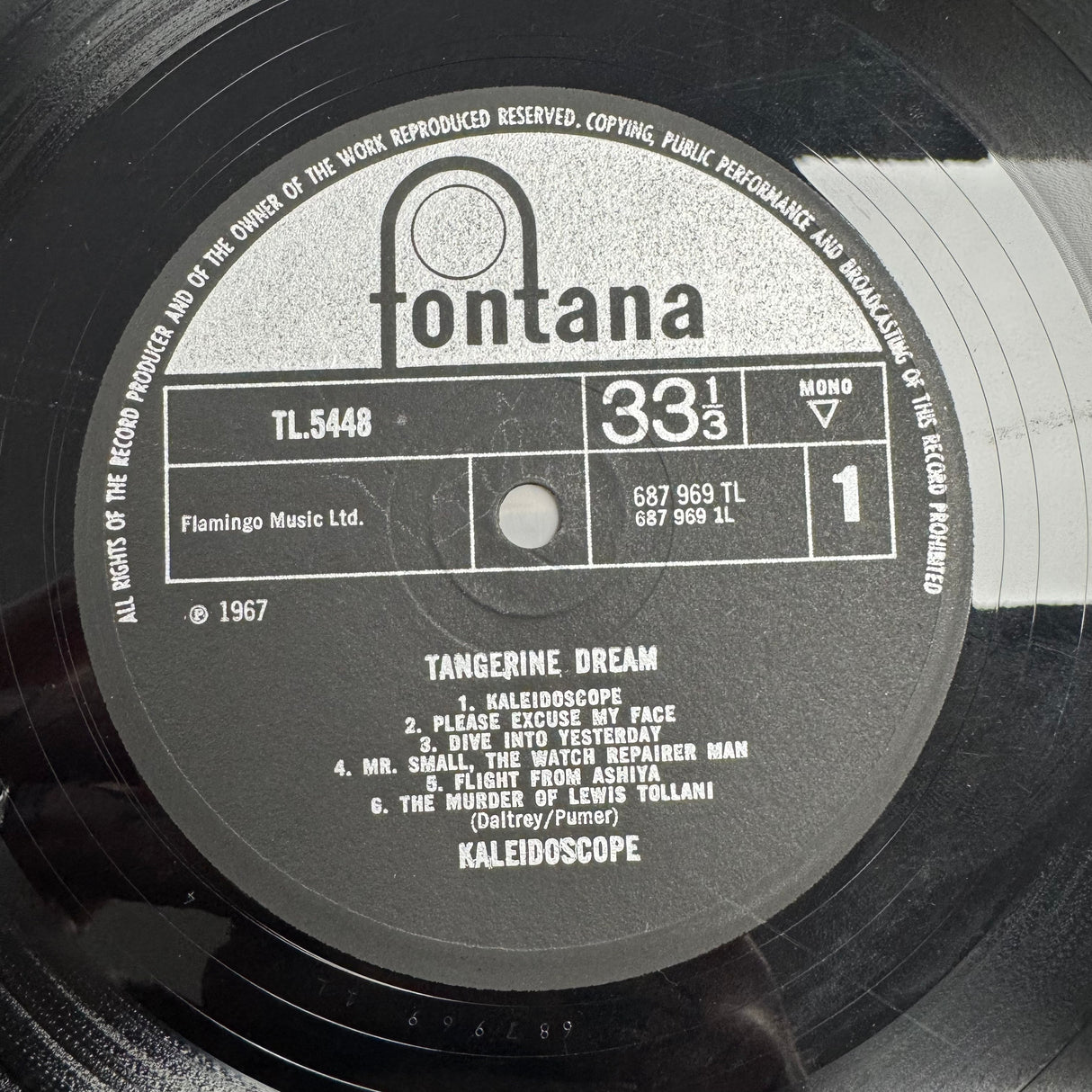 Kaleidoscope - Tangerine Dream - Original Fontana 1967 - VINYL