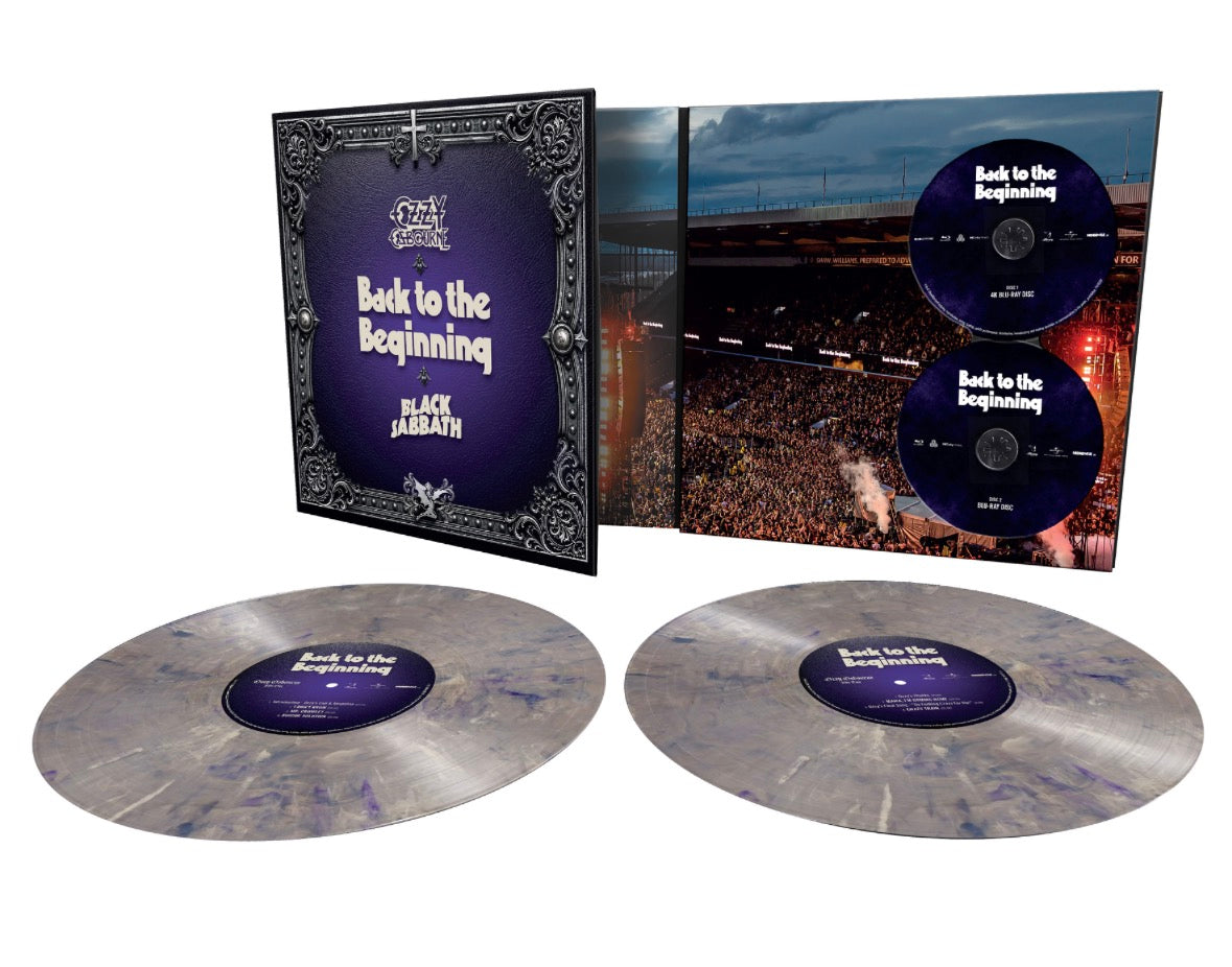 Ozzy Osbourne & Black Sabbath - Back To The Beginning Silver/Purple Metallic Splatter Vinyl
