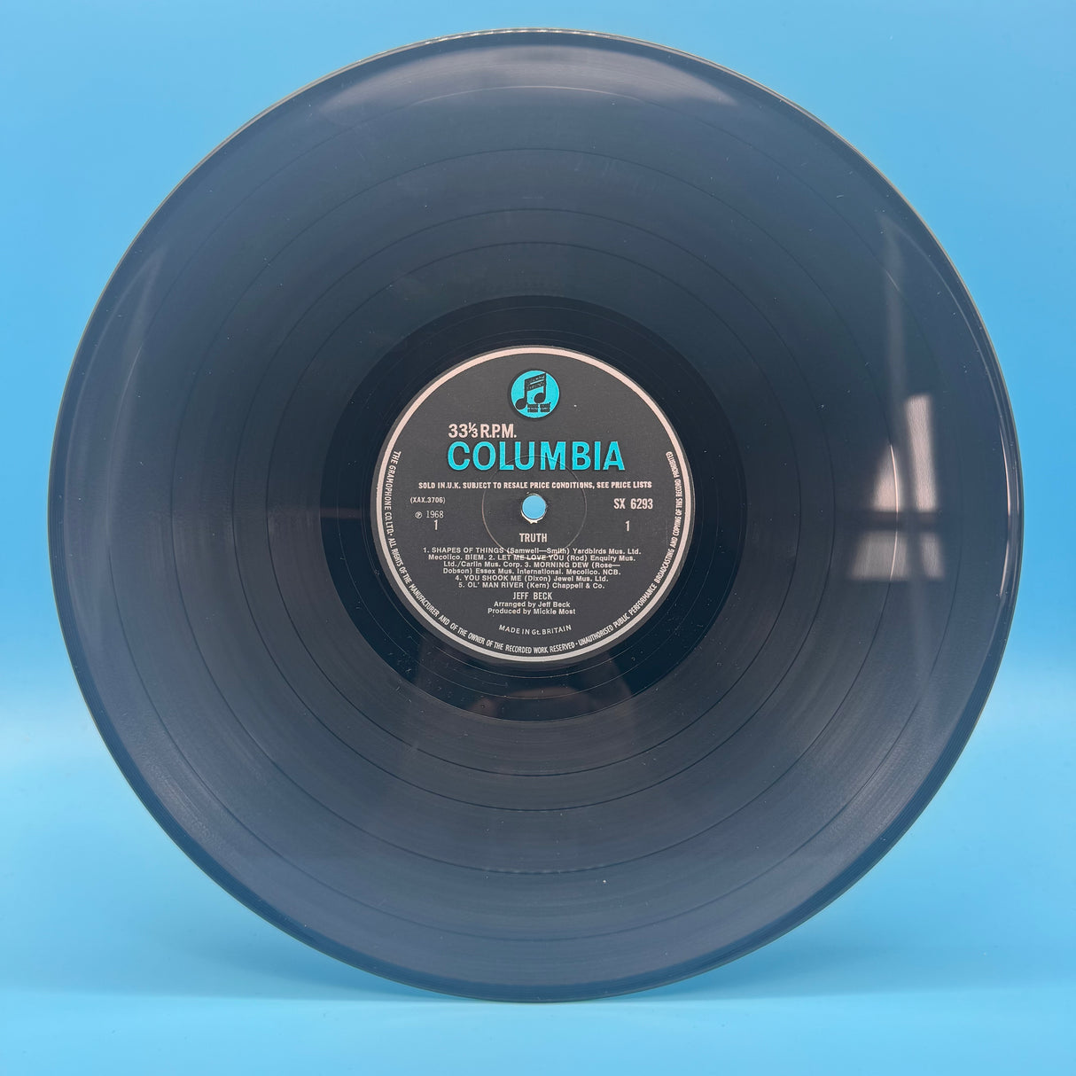 Jeff Beck - Truth Original Blue Columbia Vinyl