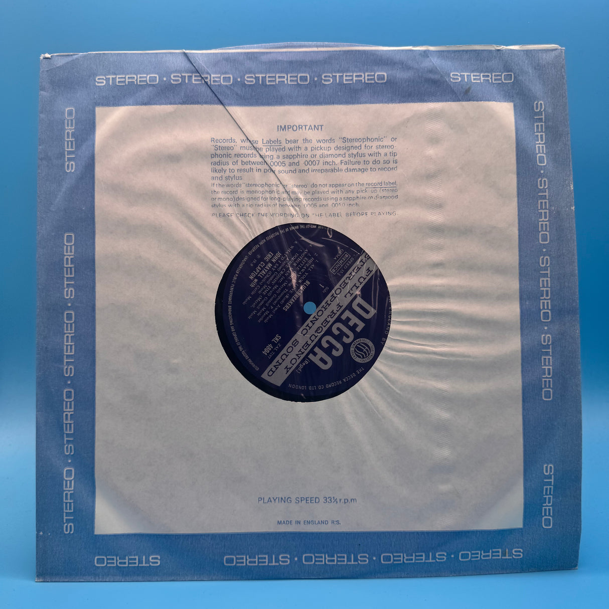 John Mayall with Eric Clapton - Blues Breakers Stereo Vinyl
