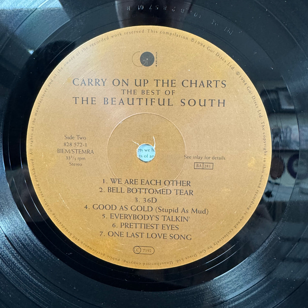 The Beautiful South - Carry On Up The Charts 1LP Vinyl