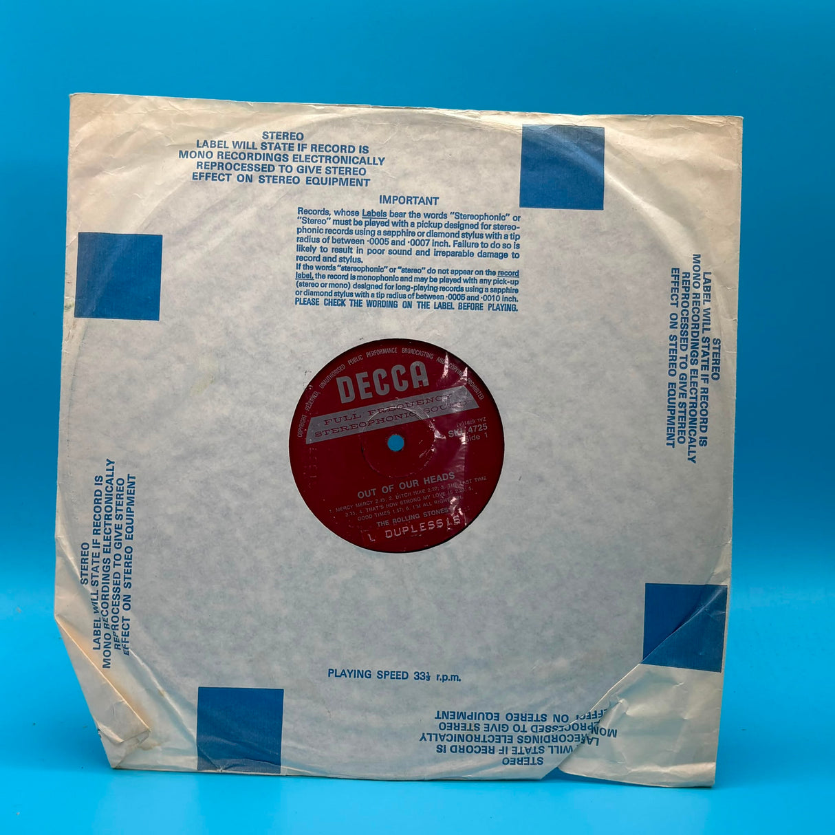 The Rolling Stones - Out of Our Heads Vinyl