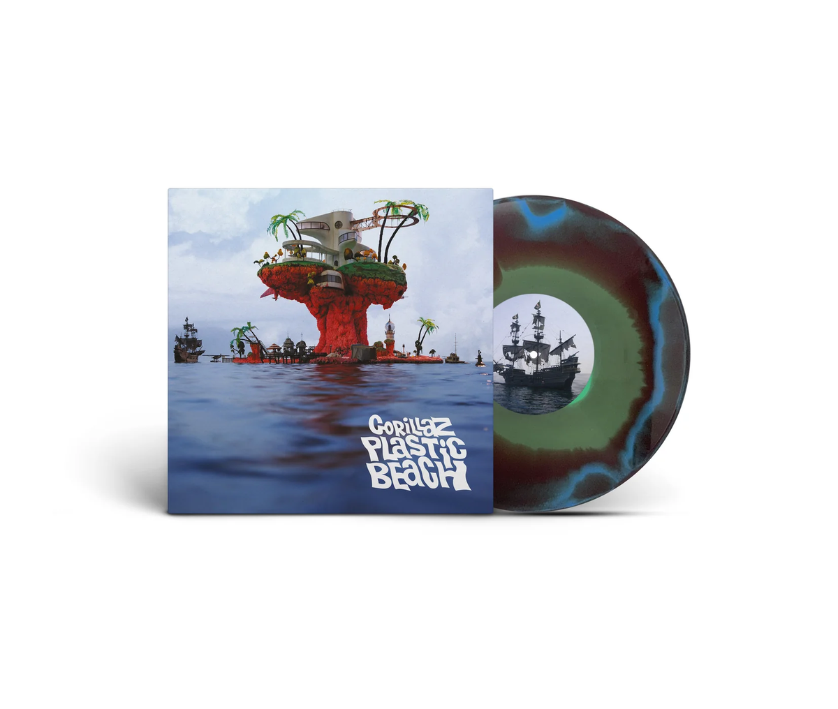 Gorillaz - Plastic Beach (Blue, Green and Orange) Vinyl