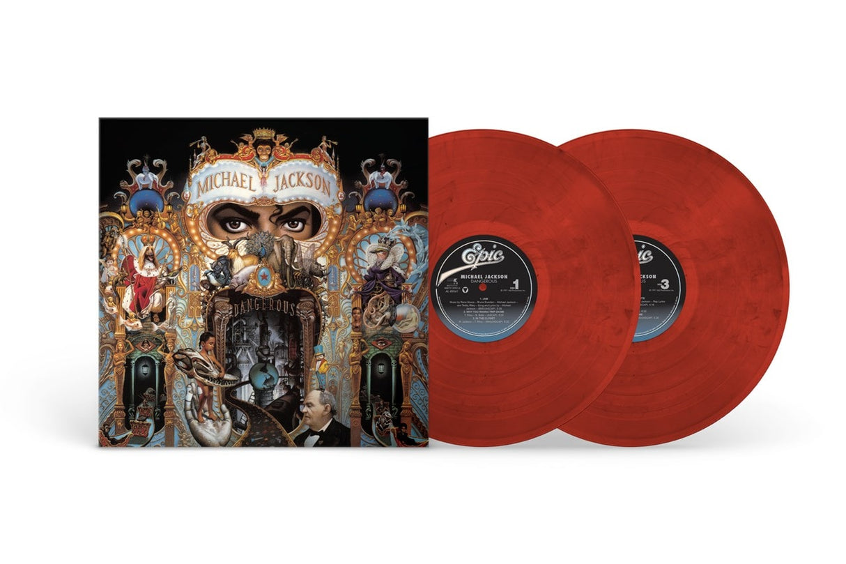 Michael Jackson - Dangerous Limited Red and Black Swirl Vinyl