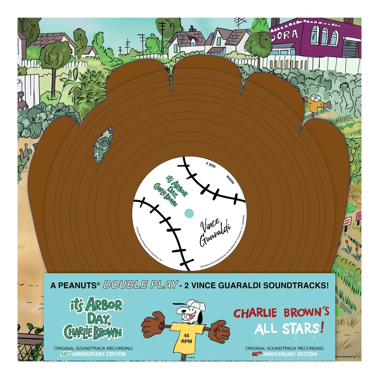 Vince Guaraldi (and Vince Guaraldi Sextet and Vince Guaraldi Trio) - Vince Guaraldi Ball and Glove "Charlie Brown All Stars" and “It’s Arbor Day Charlie Brown" - 10" - RSD26